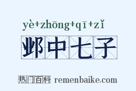 邺中七子是什么意思的图片